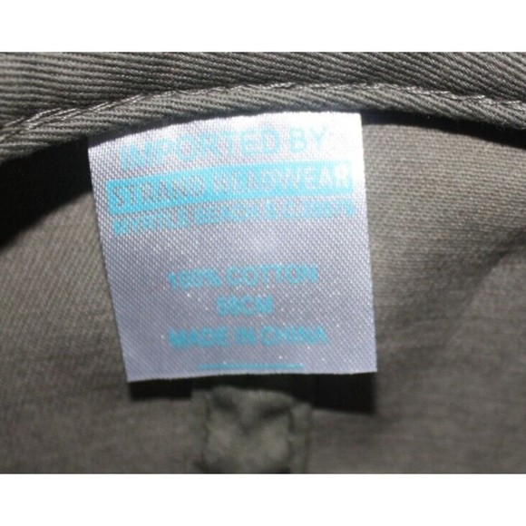 Port Aransas Tx 1855 Cap Olive Green Embroidered Palm Trees Cotton Strapback GUC - Picture 7 of 7